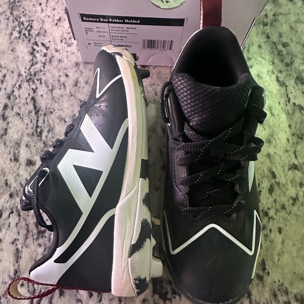 Black and White Athletic cleats